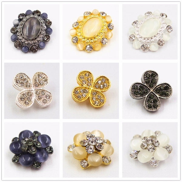 DIY Diamond Beaded Buttons