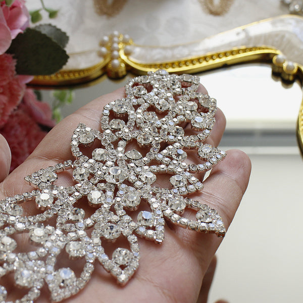 Shiny Diamond Floral Patches