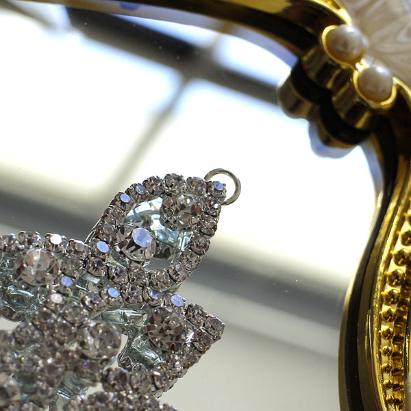 Shiny Diamond Floral Patches