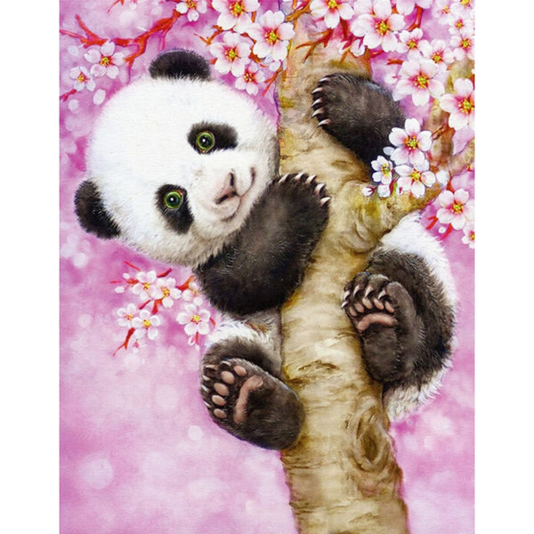 5D Diamond Panda Tree DIY Diamond Embroidery