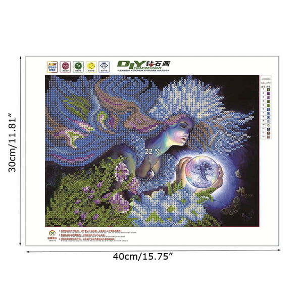 Fairy Tale Beauty DIY 5D Diamond Beaded Embroidery Kit
