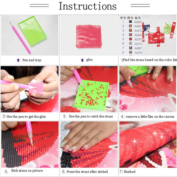 Flower 5D DIY Diamond Painting Embroidery