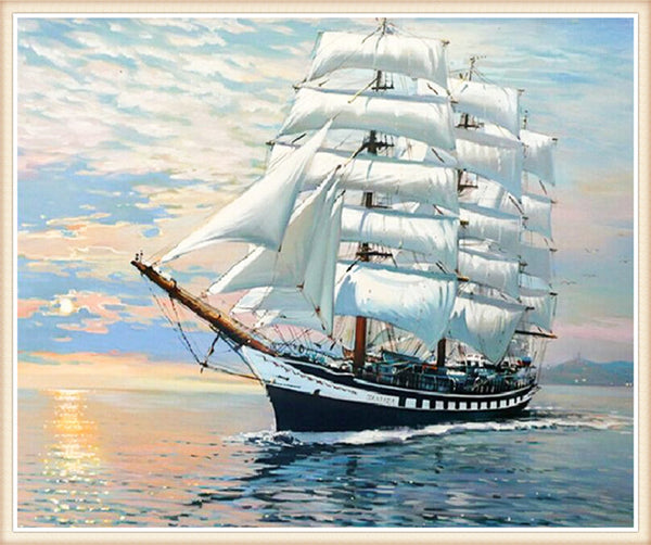 Failing On The Sea 5d Diamond Embroidery DIY