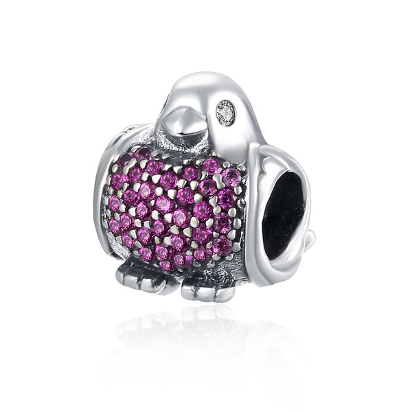 925 Sterling Silver Diamond DIY Charm Beads