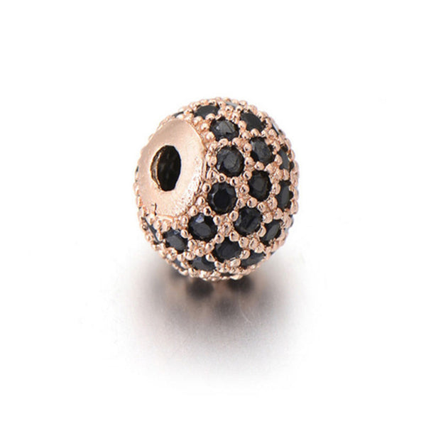 Black Diamond Drill Copper Ball DIY Beads