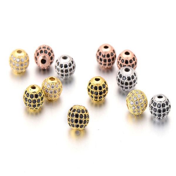 Black Diamond Drill Copper Ball DIY Beads