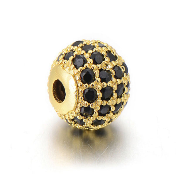 Black Diamond Drill Copper Ball DIY Beads