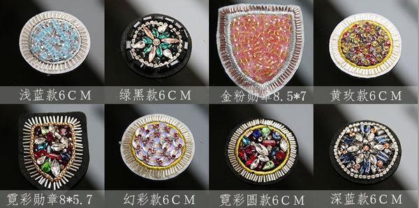 Embroidery Diamond Beaded Patches