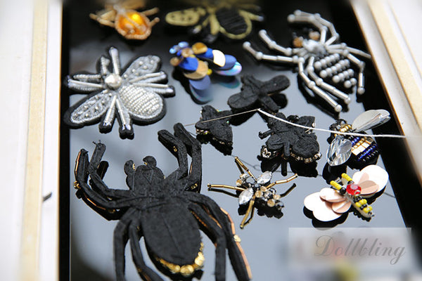 Vintage Glass Diamond Patches