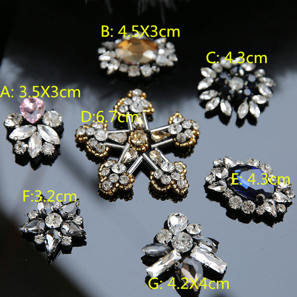 Vintage Glass Diamond Patches