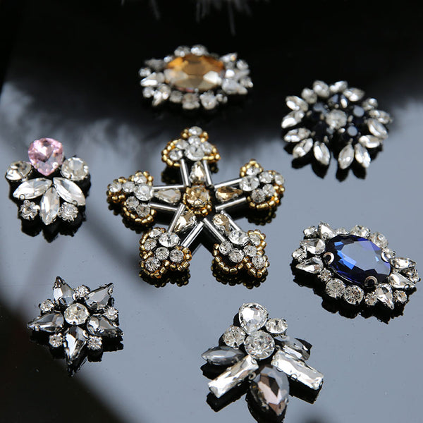 Vintage Glass Diamond Patches