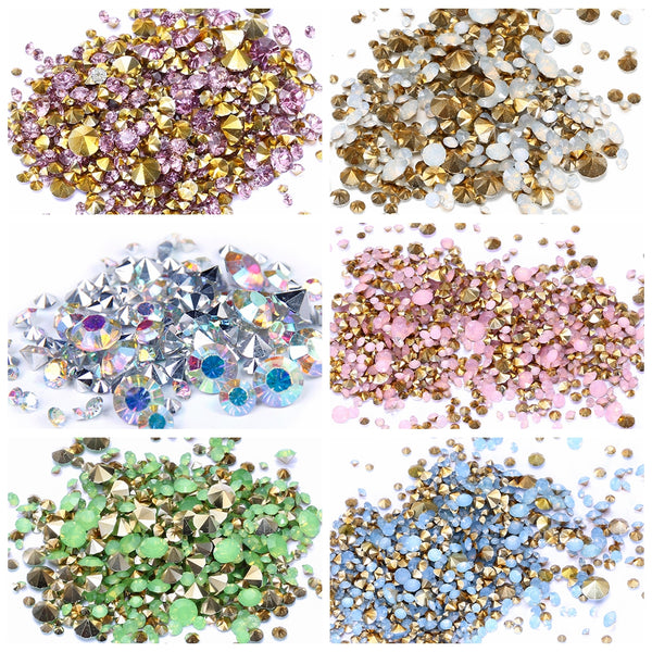 Aquamarine Glue On Diamond Beads DIY