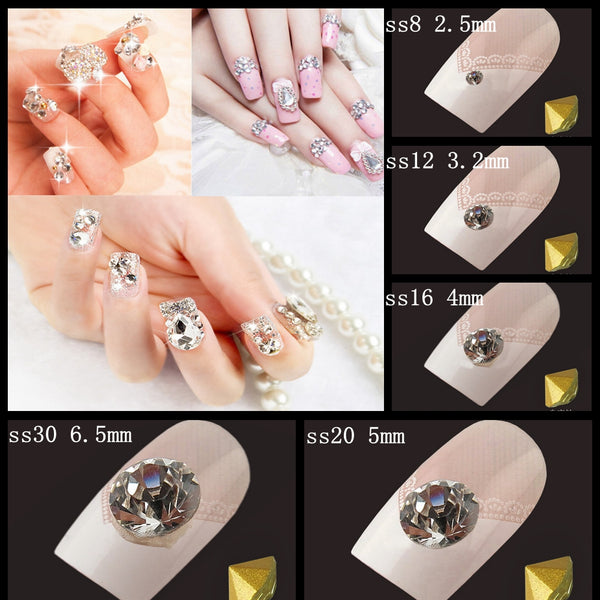 Aquamarine Glue On Diamond Beads DIY