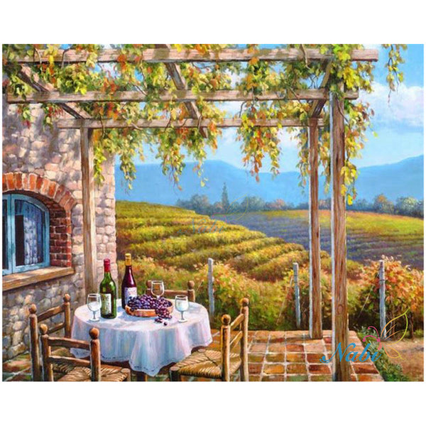 Seaside Town DIY Diamond Beads Embroidery