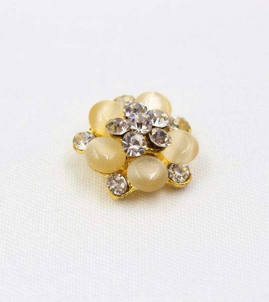 DIY Diamond Beaded Buttons