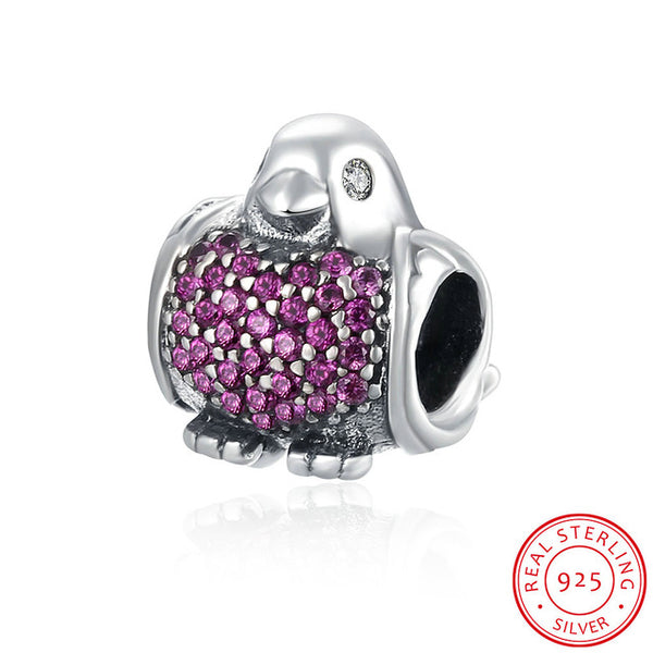 925 Sterling Silver Diamond DIY Charm Beads