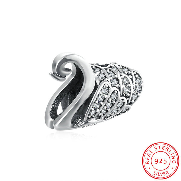 925 Sterling Silver Diamond DIY Charm Beads