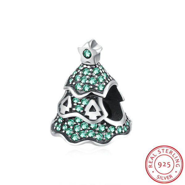 925 Sterling Silver Diamond DIY Charm Beads