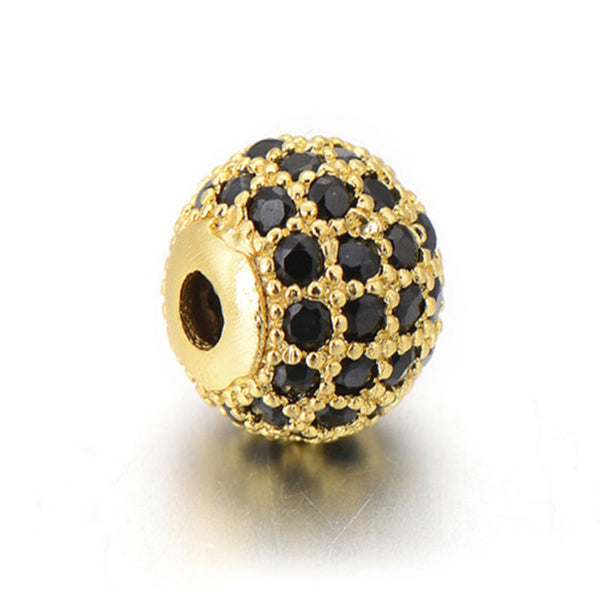 Black Diamond Drill Copper Ball DIY Beads